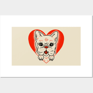 Frenchie pup Posters and Art